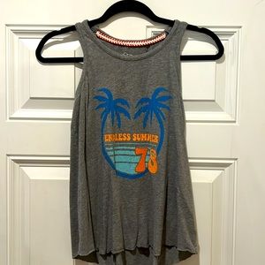Small tank top - cute - free flowing - not tight - size 10-12 (S)